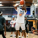 Bold Basketball Shorts in Silver