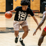 Bold Basketball Shorts in Tan