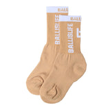 Elite Socks in Tan/White