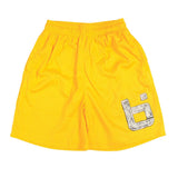 Lemon Mesh Shorts in Yellow