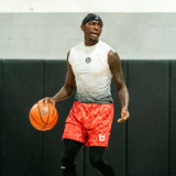 P4 Compression Tee in White/Black