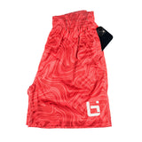 M2 Mesh Shorts in Red Waves